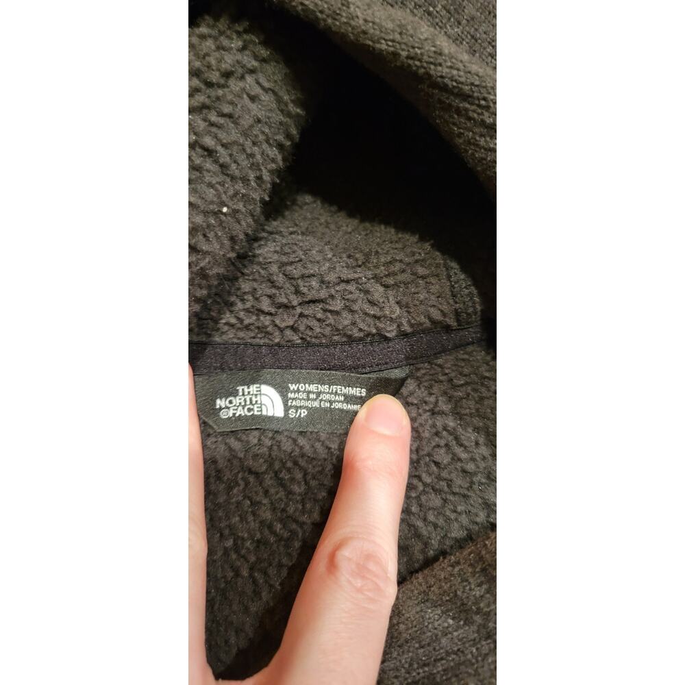 The North Face Womens Sherpa Fleece Hoodie Sz Small Pullover Toggle Neck Jacket - Picture 5 of 7